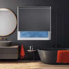 Crackles Black Pelmet Roller Blind