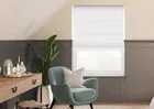 Atina (blackout) Bright White - Roman Blind
