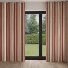 Laura Ashley Awning Stripe Crimson Wave Curtain Blinds Uk