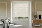 Flores Linen Floral Day And Night Blind With Ultra Fine Patterned Voile