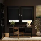 Stick On Titan Blackout Atomic Black Roller Blind