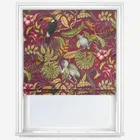 Rainforest Cranberry Roman Blind