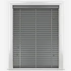 Lusso Dark Grey With Tapes Wooden Venetian Blind