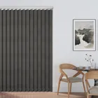 Plaza Graphite - Pvc Blackout Waterproof Vertical Blind