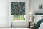 Sara Miller Swallows Forest Green - Designer Roman Blind