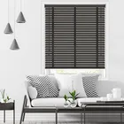 50mm Kiyomi & Black Wooden Blinds