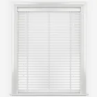 Lusso Pure White With Tapes Wooden Venetian Blind