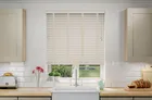 Nordic Dove Fine Grain - Faux Wooden Blind Oyster Tapes