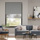 Electric Atom Mid Grey Double Roller Blind
