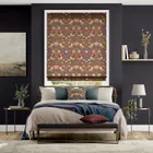 William Morris Strawberry Thief Harissa Red Roman Blind