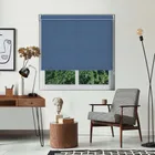 Luxe Denim No Drill Roller Blind
