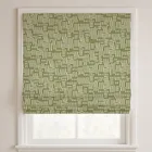 Pinto Olive Deluxe Roman Blinds