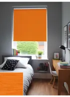 New York Tangerine Orange Blackout Thermal Roller Blind