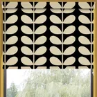 Orla Kiely Jumbo Solid Stem Made To Measure Blackout Roller Blind Black