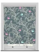 Sara Miller Swallows Forest Green Roller Blind