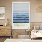 Strata Stripe Midnight Roller Blind