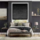 Crushed Velvet Obsidian Roman Blind