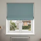 Sara Miller Botanic Paradise Border Dusky Blue No Drill Blinds Uk