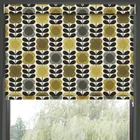Orla Kiely Spot Flower Stem Translucent Made To Measure Roller Blind Yellow Grey