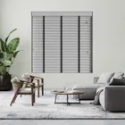 Kalm Real Wood Blind With Jet Ladder Tapes