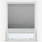 Voga Blackout Smoke Grey & Grey Double Roller Blind