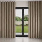 Renoir Taupe Wave Curtain Blinds Uk