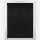 Opulence Black With Black Tapes Wooden Venetian Blind