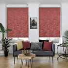 Fossil Cranberry Roman Blinds