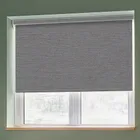 Linenweave Charcoal (blackout) Blackout Roller Blinds