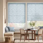 William Morris Sunflower Voile Vintage Blue Roller Blind