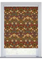 Morris & Co Strawberry Thief Crimson Roller Blind