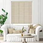 50mm Nordic Oak & Dove Faux Wood Blinds