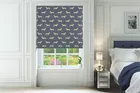 Emily Bond Peggy Indigo - Designer Roman Blind