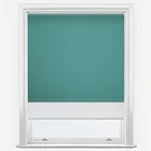 Carnival Blackout Teal & White Double Roller Blind