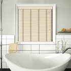 Linara Wood Grain Faux Wood Blind With Canvas Ladder Tapes