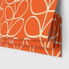 Orla Kiely Jumbo Linear Stem Persimmon Motorised Blinds Uk
