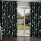 Sara Miller Lemur Forest Green Wave Curtain Blinds Uk