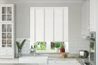 Charisma White Fine Grain - Faux Wood Blind Mist Tape