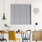 Realm Wood Grain Faux Wood Blind With Noble Ladder Tapes