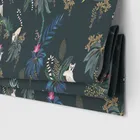Sara Miller Lemur Forest Green Motorised Blinds Uk