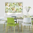 Poppy Ochre Roman Blinds