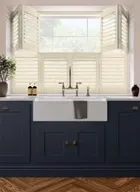 Cream Tier On Tier Shutter