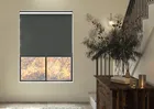 Rivulet (blackout) Dark Grey - Twist&fit Roller Blind
