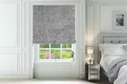 Constance Steel - Luxury Crushed Velvet Roman Blind