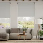 Electric Atom Dusky Grey Double Roller Blind
