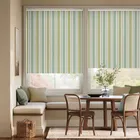 Twist2go College Stripe Green & Aqua Roller Blind