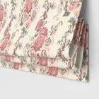 Laura Ashley Hollyhocks Coral Pink Motorised Blinds Uk
