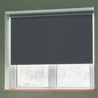 Banlight Duo Fr Charcoal (blackout) Flame Retardant Roller Blinds