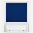 Carnival Blackout Sapphire & White Double Roller Blind