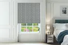Knight Navy - Striped Roman Blind